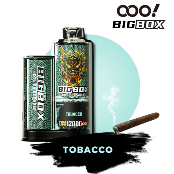 OOO! BIGBOX DTL/DL sigaretta elettronica Usa e Getta Vape POD 12000 Tiri Puff 25ml flusso d'aria regolabile e ricaricabile